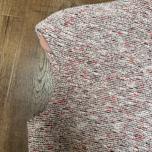 Theory Mod Belted Dress Size 10 Sheath Red White Work Career Office Classic - Picture 3 of 9